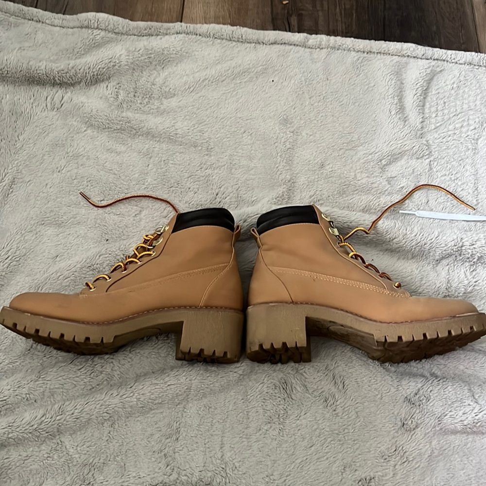 High top women's boots with heels